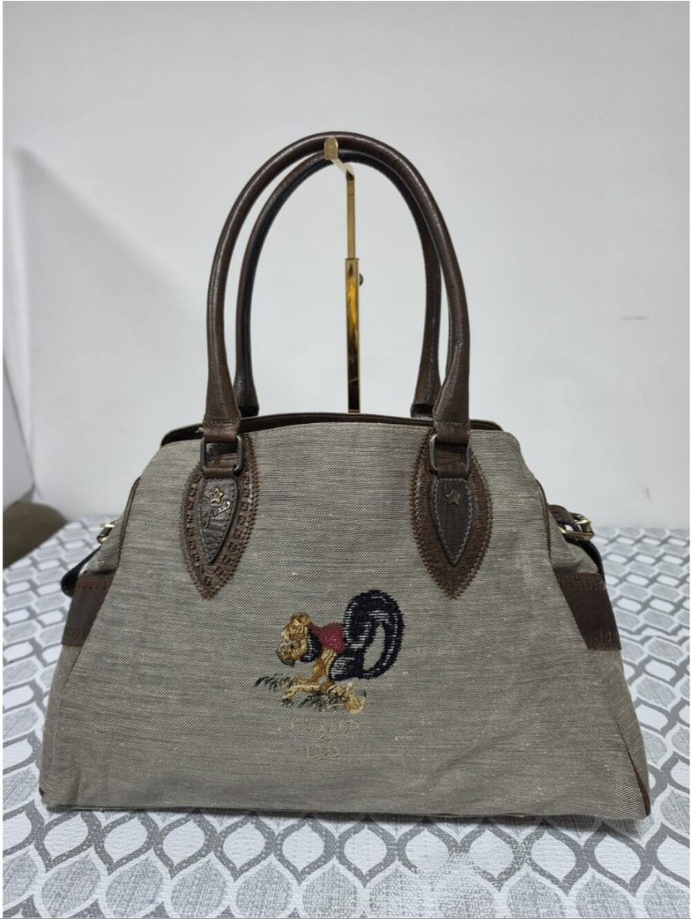 Fendi Du Jour Shoulder Bag Grey/Brown